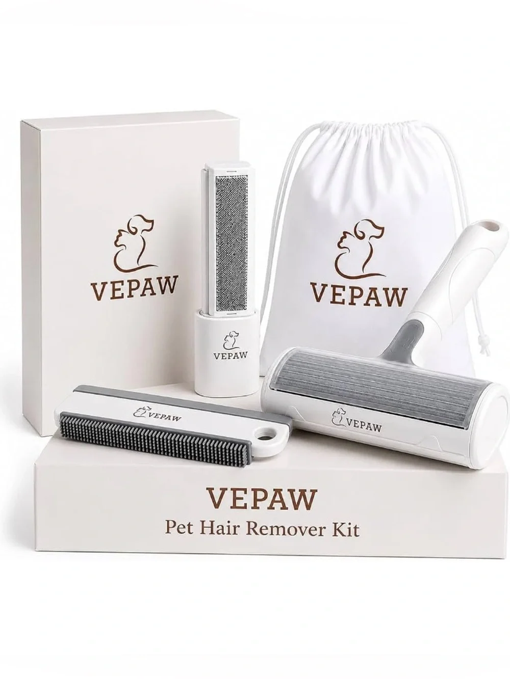 VEPAW Pet hair Remover kit for Dogs & Cats , Reusable Roller